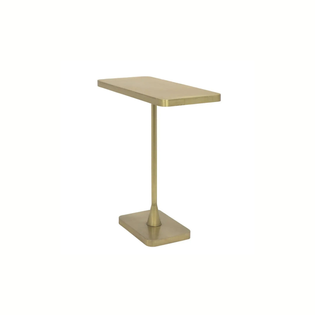 Rhoda Side Table, Metal with Brass Finish - Floor Model - Grade C