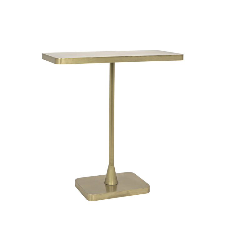 Rhoda Side Table, Metal with Brass Finish - Floor Model - Grade C