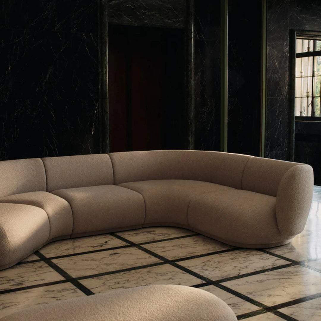 Rico Sofa Corner - Wide - Soft Bouclé