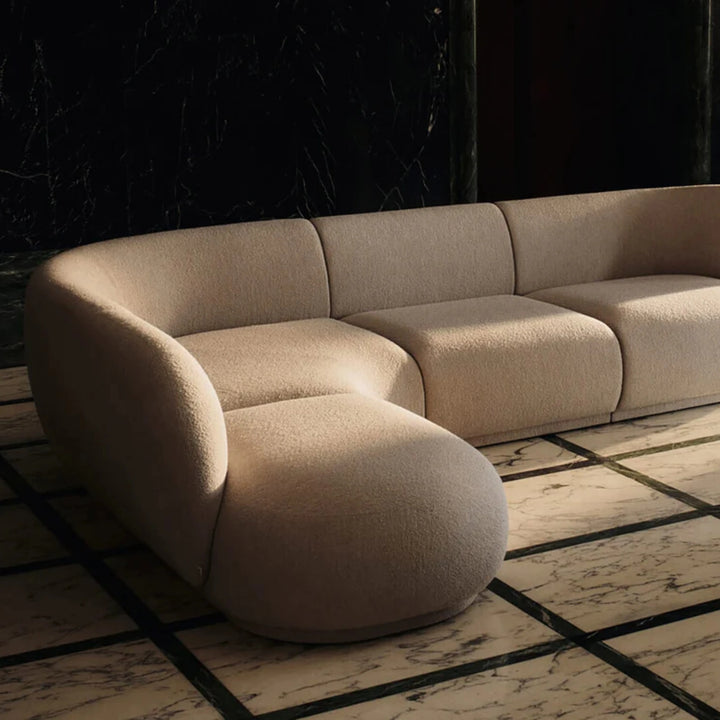Rico Sofa Corner - Wide - Soft Bouclé