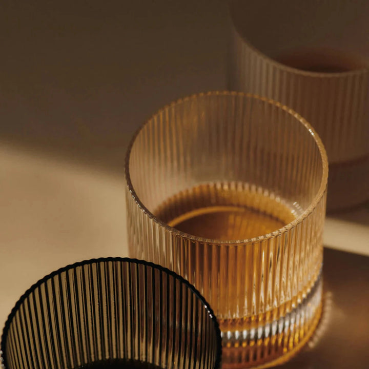 Ripple Tumbler Glasses - Set of 2 - Frosted
