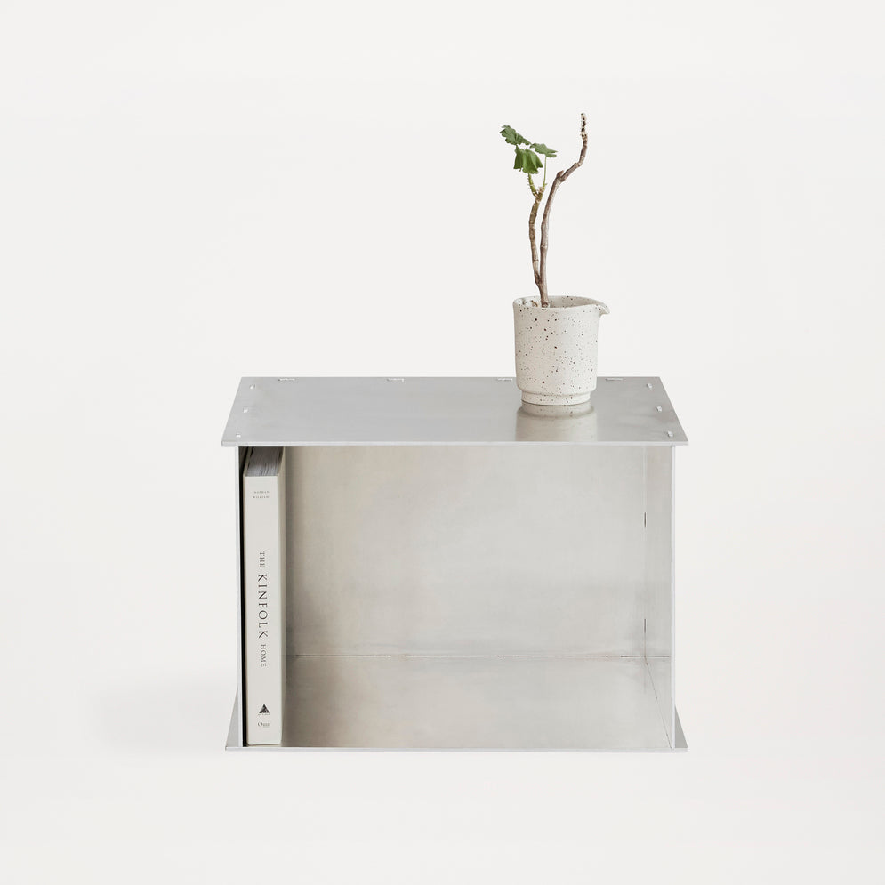 Rivet Box Table - Aluminum