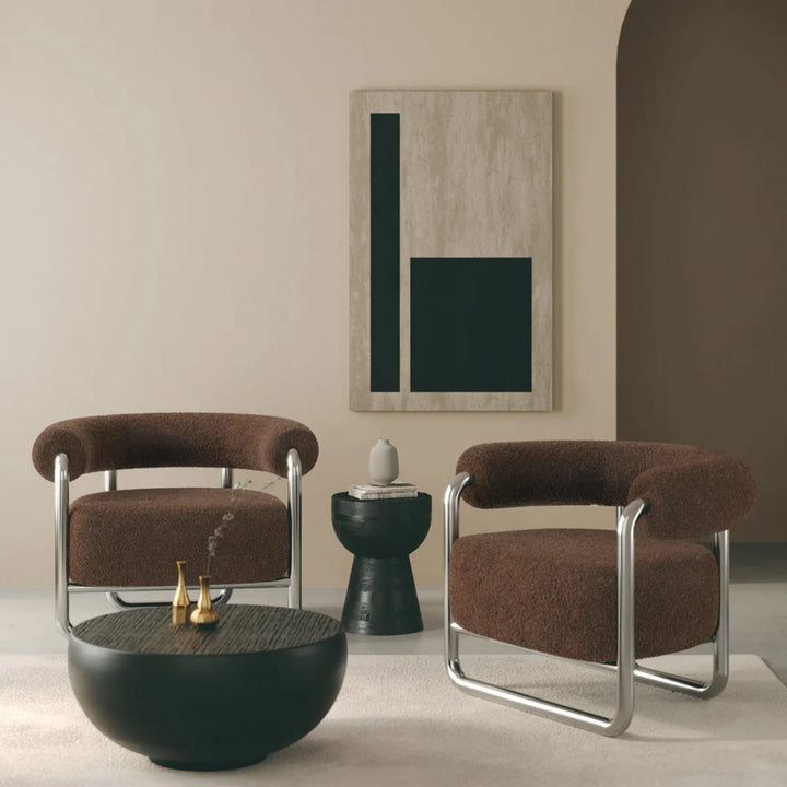 Romy Metallic Accent Chair