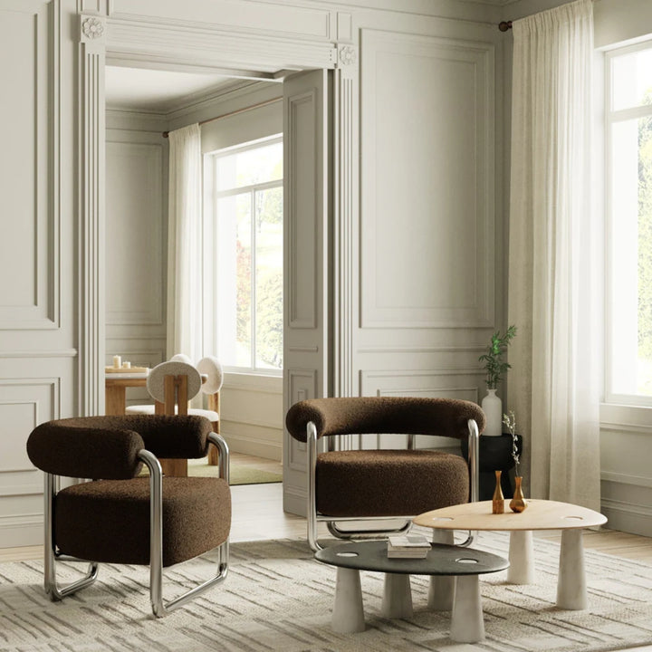 Romy Metallic Accent Chair