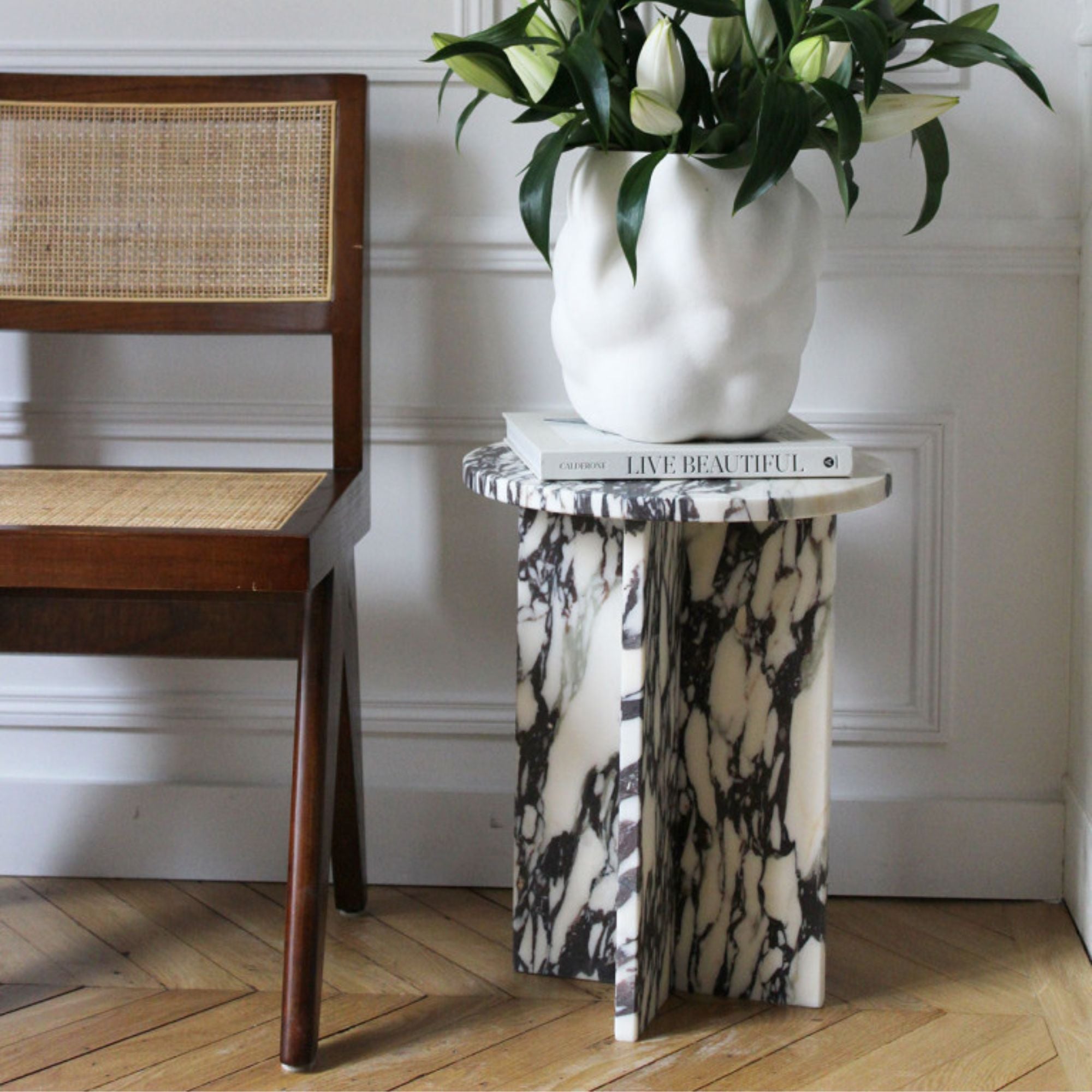 Rosie Calacatta Viola Table – Forom