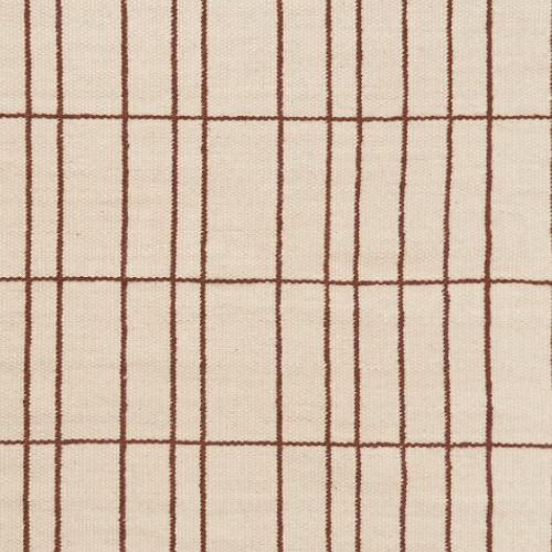 Sen Rug - Parchment/Chestnut Swatch