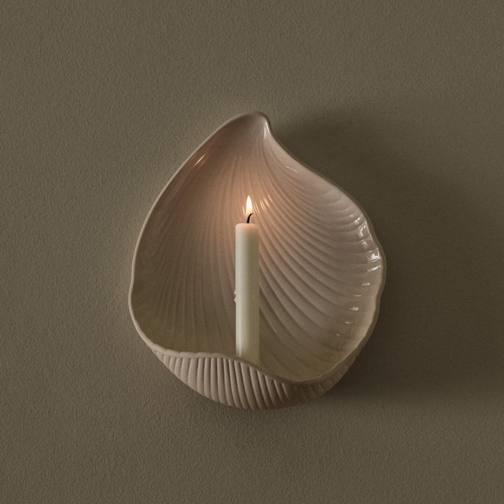 Shell Wall Candle Holder - Off-White