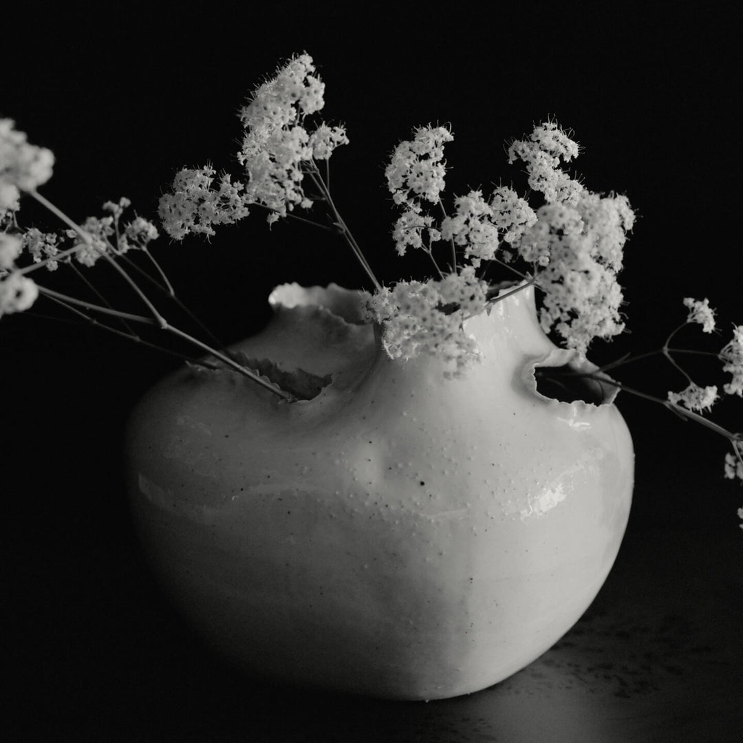 Tereo Vase - Off-White Speckle