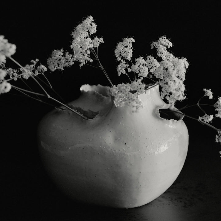 Tereo Vase - Off-White Speckle