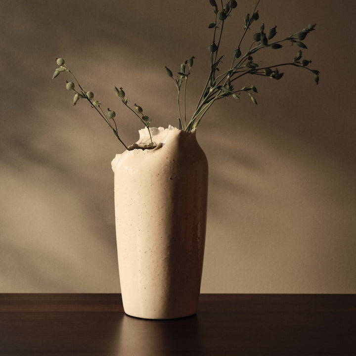Tereo Vase - Off-White Speckle