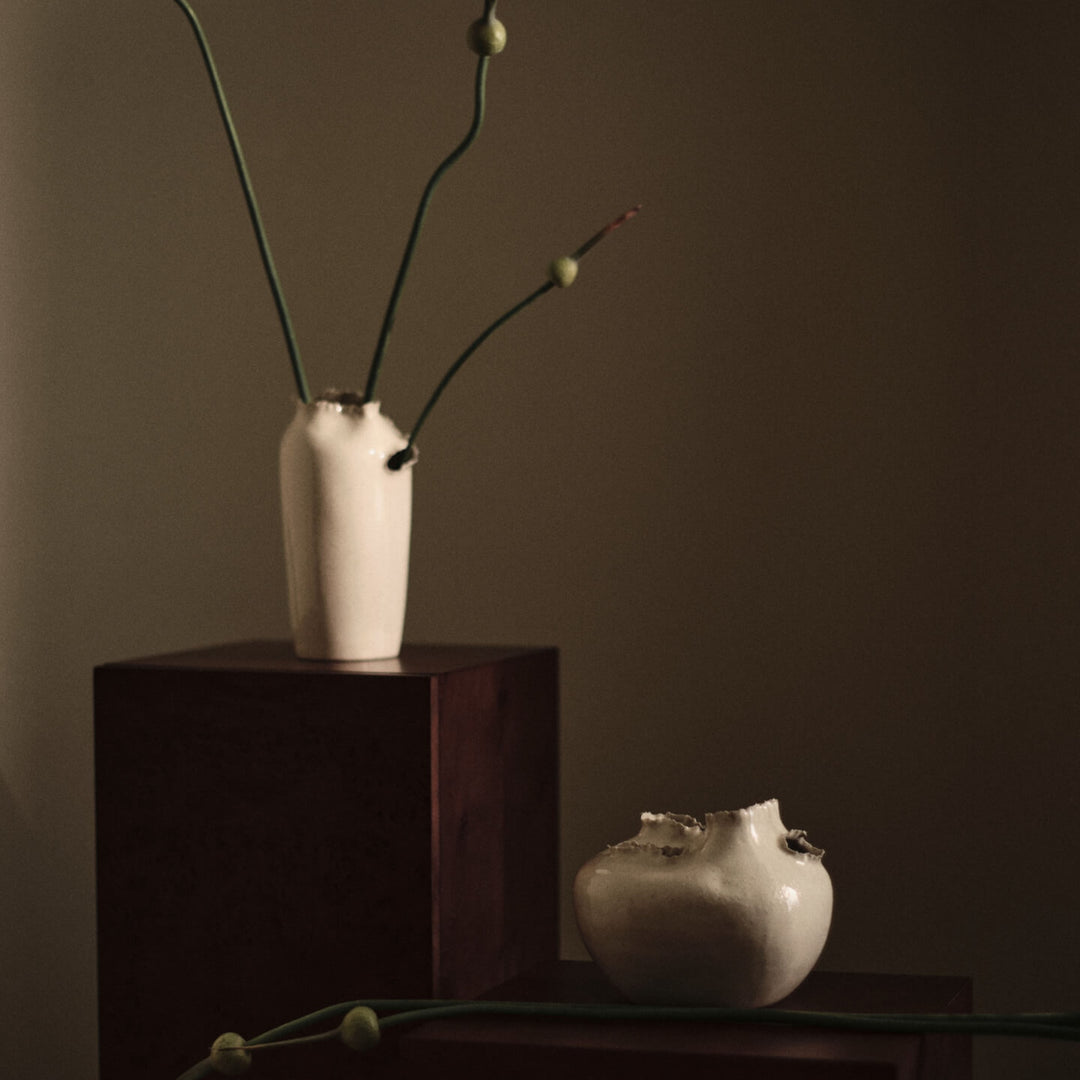 Tereo Vase - Off-White Speckle
