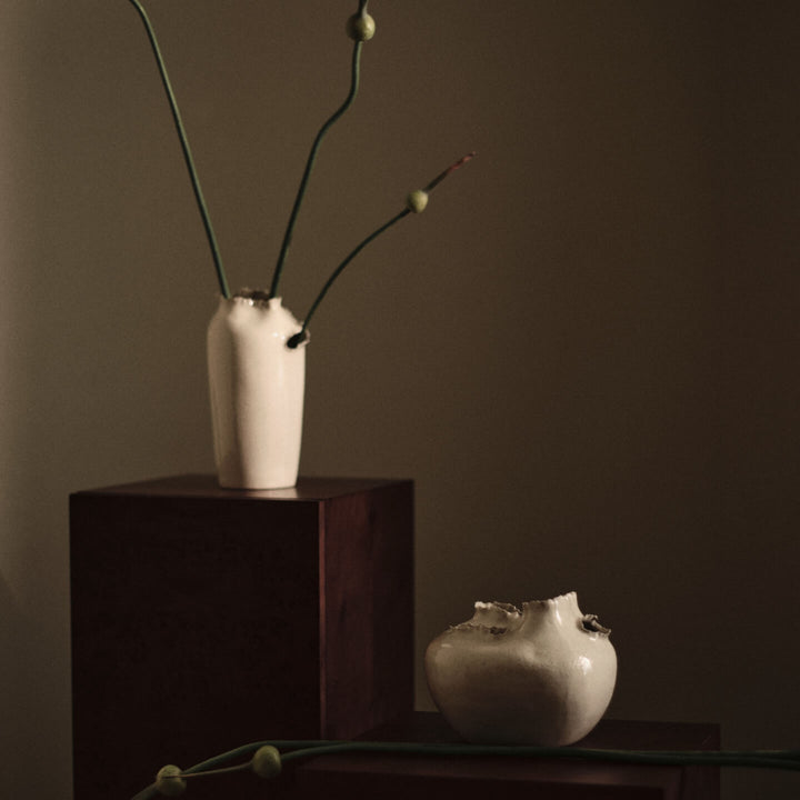 Tereo Vase - Off-White Speckle