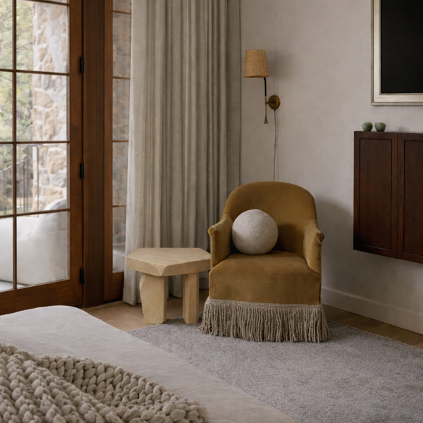 Terra Plastered Side Table