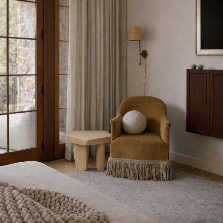 Terra Plastered Side Table