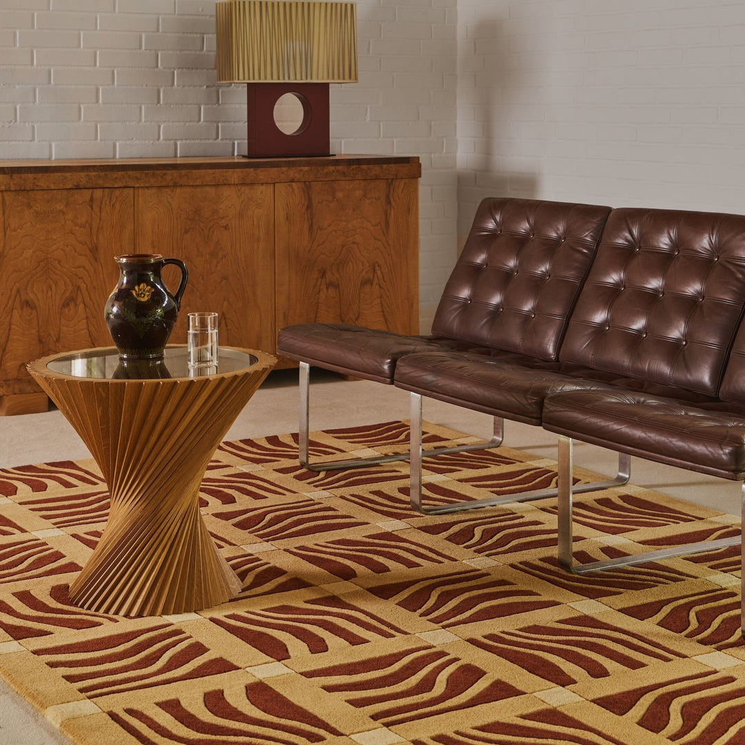 Terracotta Wave Tempo Rug