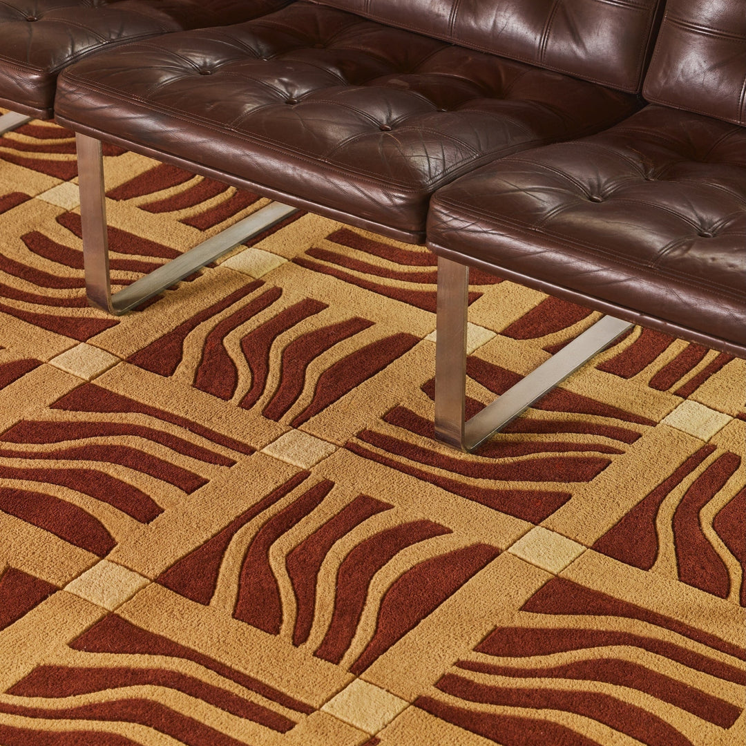 Terracotta Wave Tempo Rug