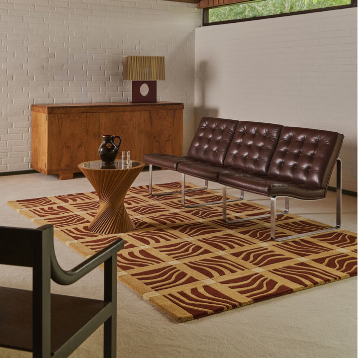 Terracotta Wave Tempo Rug