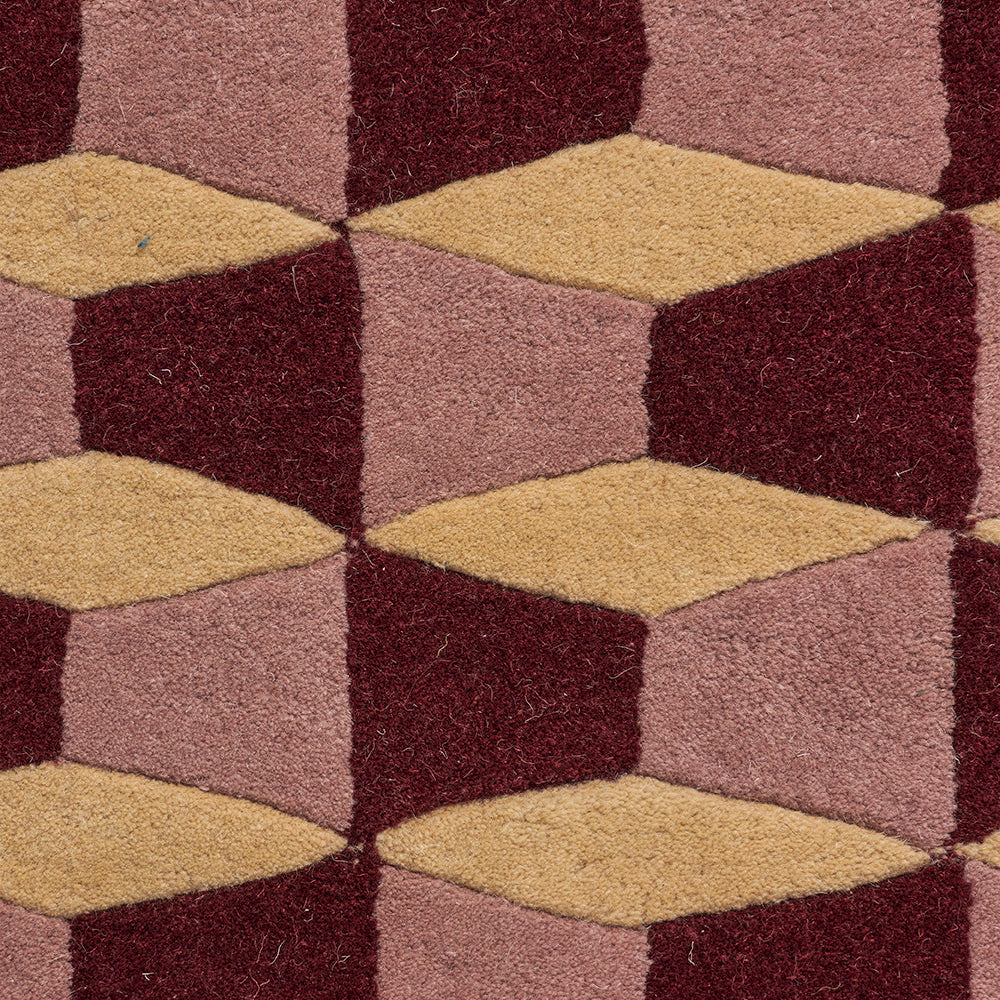 Berry & Oat Groove Rug Swatch