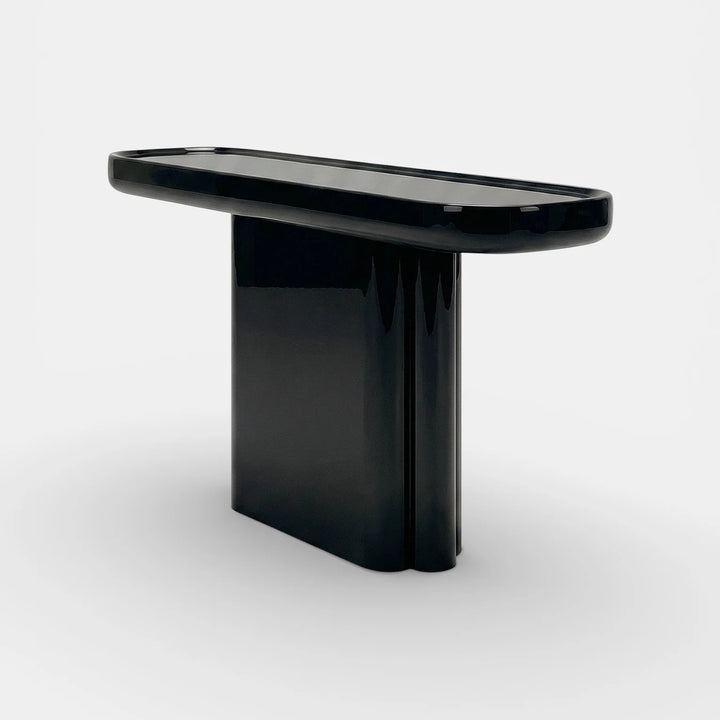 Ugo Black Lacquered Wood Console