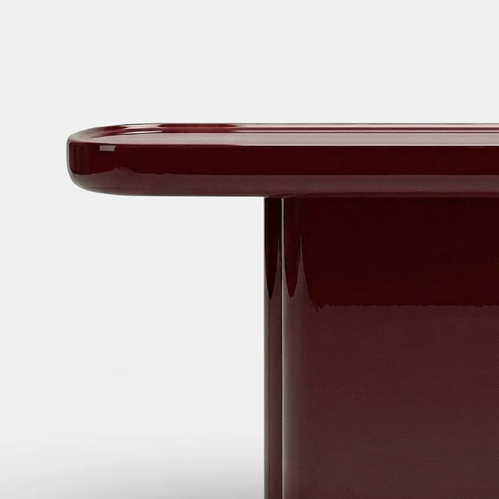Ugo Bordeaux Lacquered Wood Console