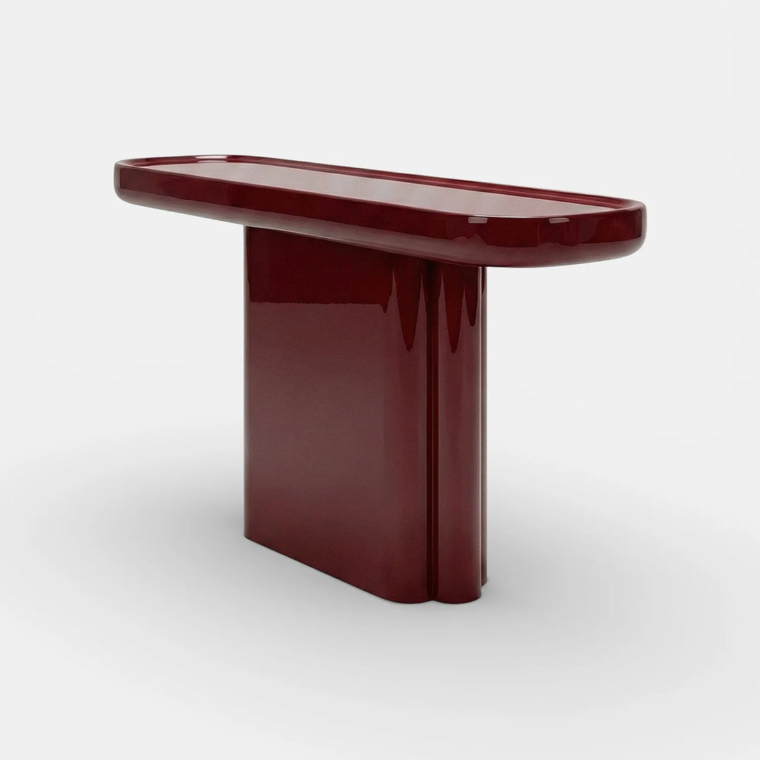 Ugo Bordeaux Lacquered Wood Console