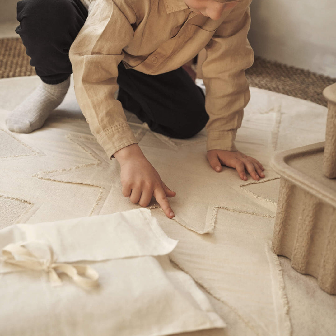 Vela Star Christmas Tree Blanket - Natural