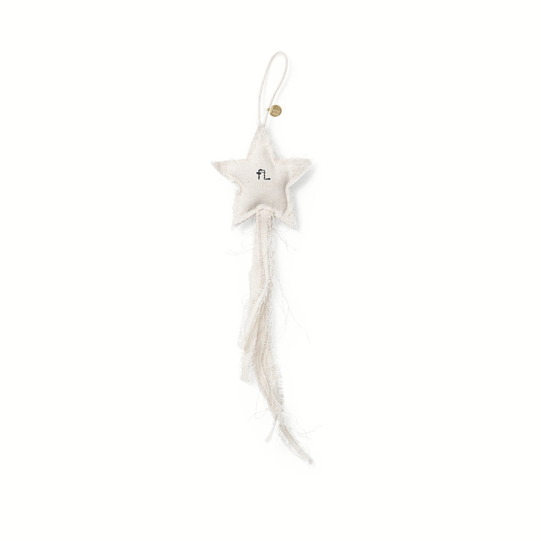 Vela Star Ornaments - Set of 4 - Natural