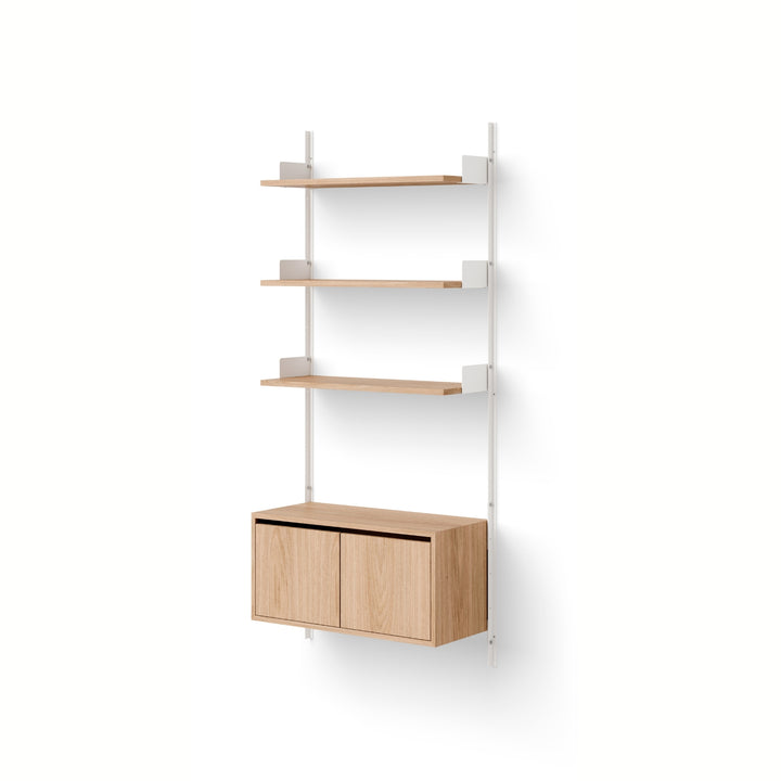 New Works Wall Shelf 1900 Cabinet Low w. Doors