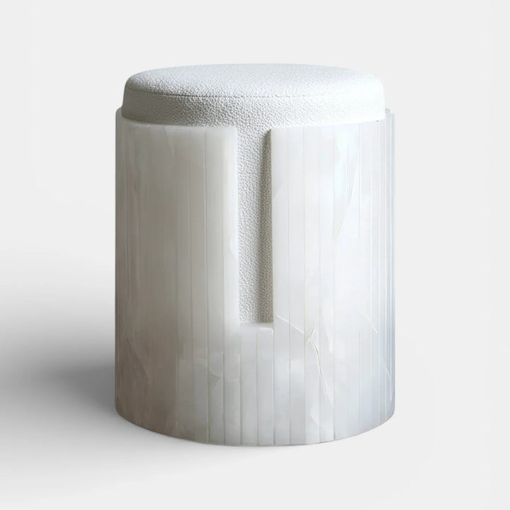 White Onyx Dolce Stool