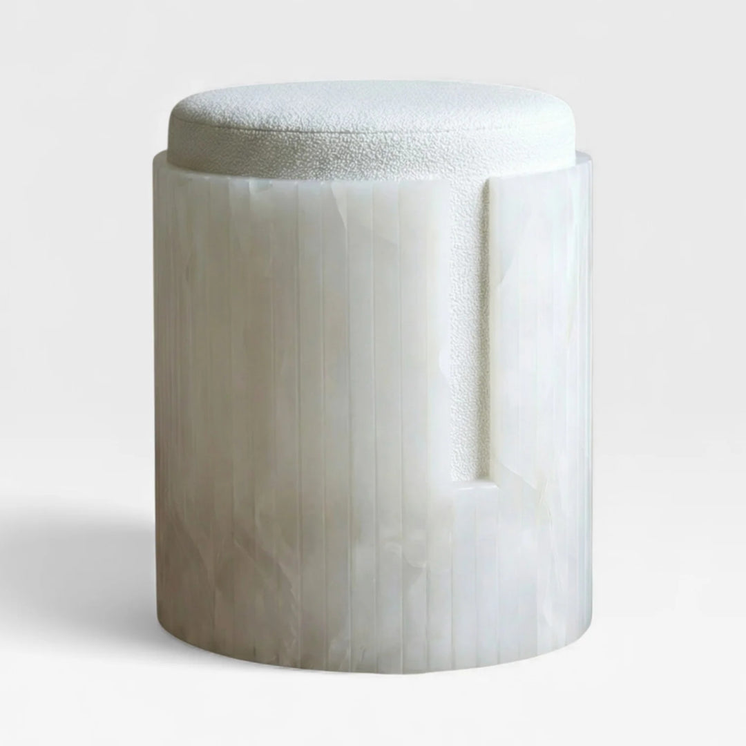 White Onyx Dolce Stool