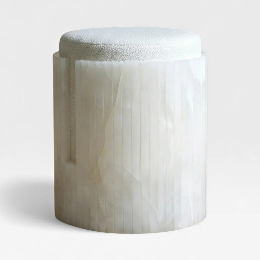 White Onyx Dolce Stool