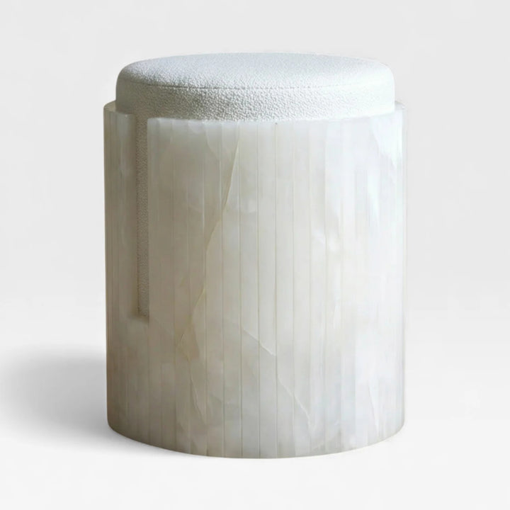 White Onyx Dolce Stool