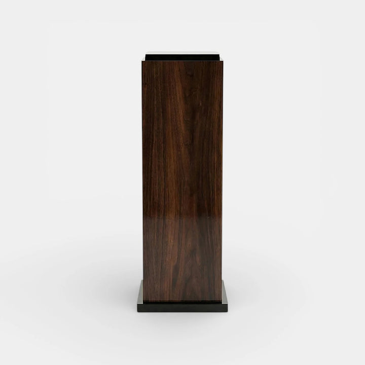 Wood And Black Lacquered Plinth