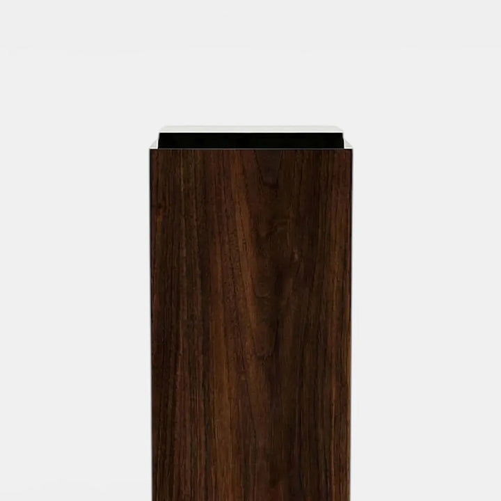 Wood And Black Lacquered Plinth