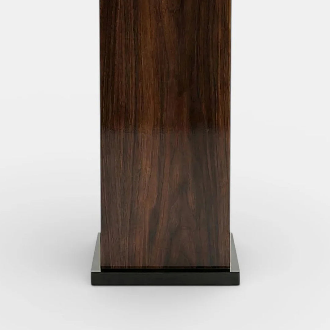 Wood And Black Lacquered Plinth