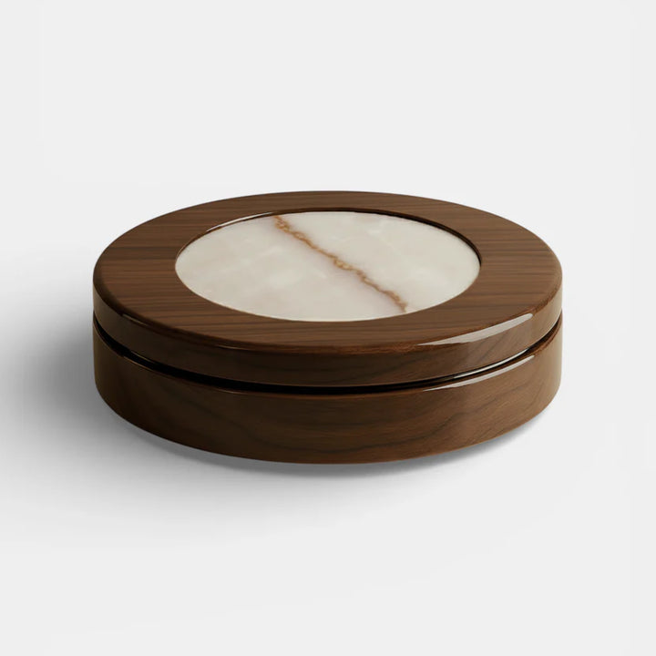 Yoyo Wood and Shell Onyx Coffee Table