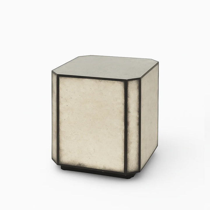 Wrenley Antique Mirror Side Table