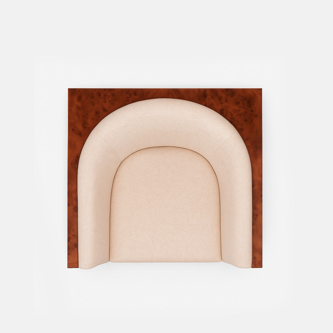 Cantera Burl wood Lounge Chair