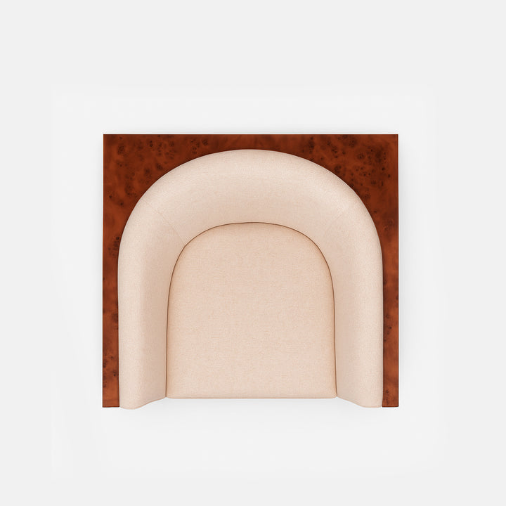 Cantera Burl wood Lounge Chair