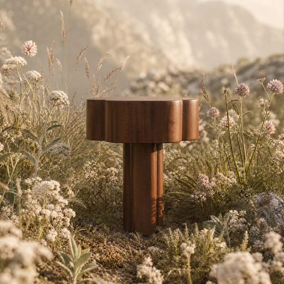 Elyse Portable Lamp - Mahogany