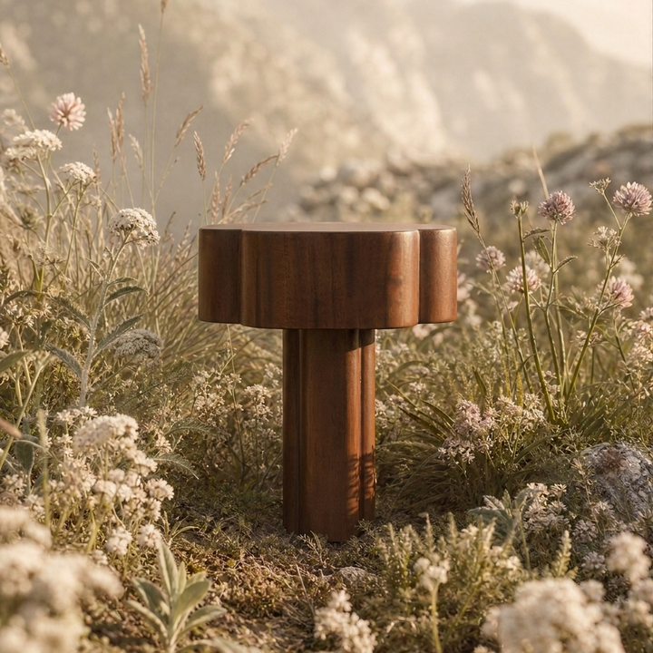 Elyse Portable Lamp - Mahogany