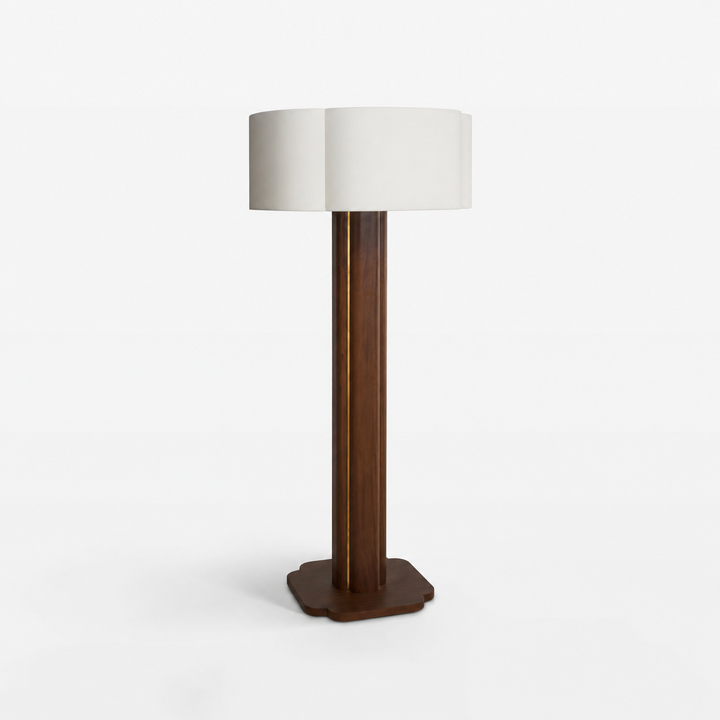 Elyse Oversized Floor Lamp - Mahogany