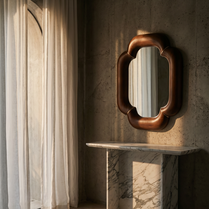 Elyse Wall Mirror - Mahogany