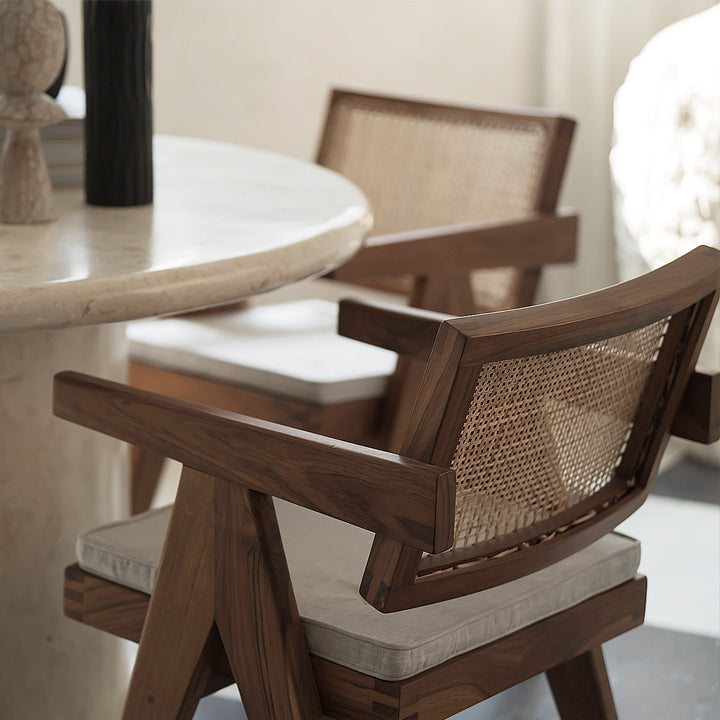 Jeanneret Floating Armchair - Natural Teak - Floor Model - Grade B