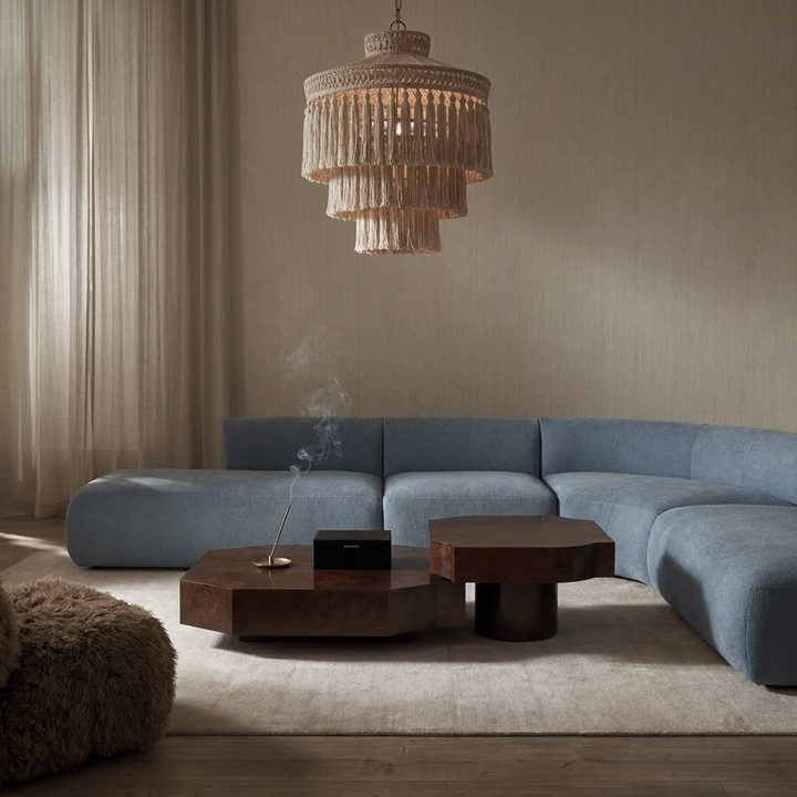Petra Burl Coffee Table