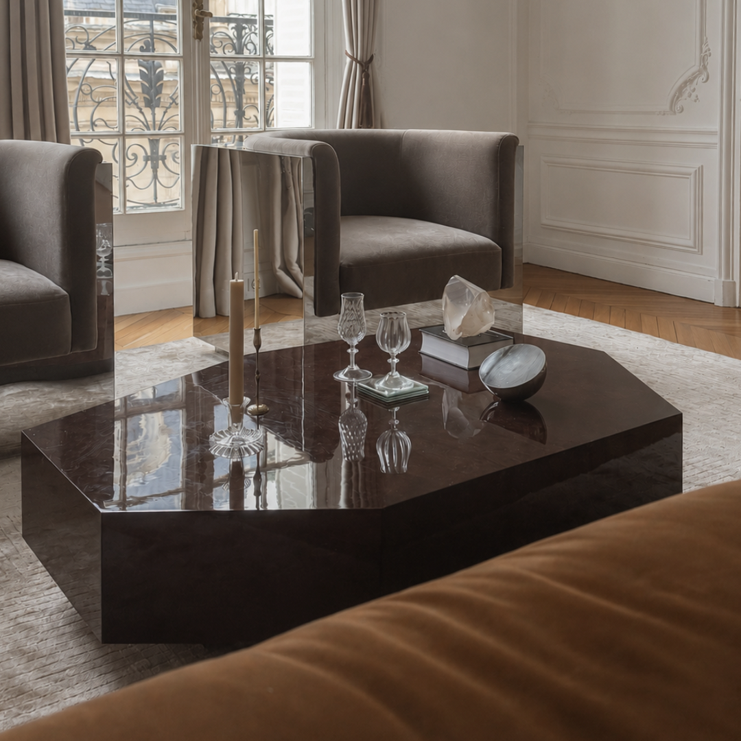 Poly Burlwood Coffee Table
