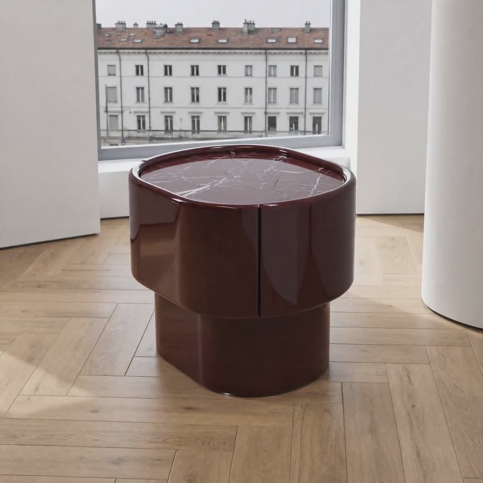 Maris End Table - Dark Red / Rosso Lepanto