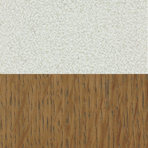 Brown Ash Oak / White Boucle