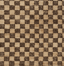 Check Wool Jute Rug