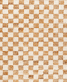 Check Wool Jute Rug